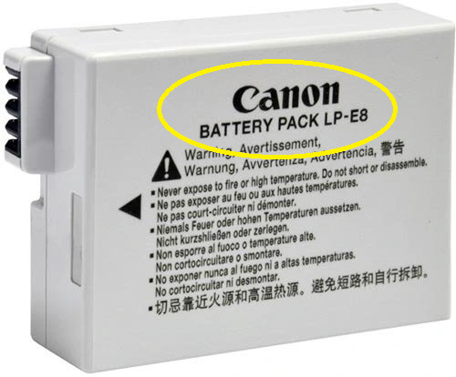 bateria canon lp-e8